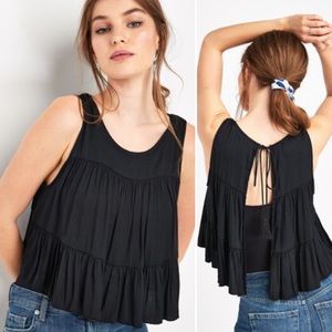 FREE PEOPLE Tank Bodysuit - Black L